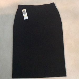NWT knit pencil black skirt size M